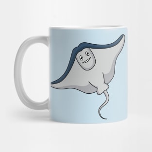 Happy stingray fish cartoon illustration Mug